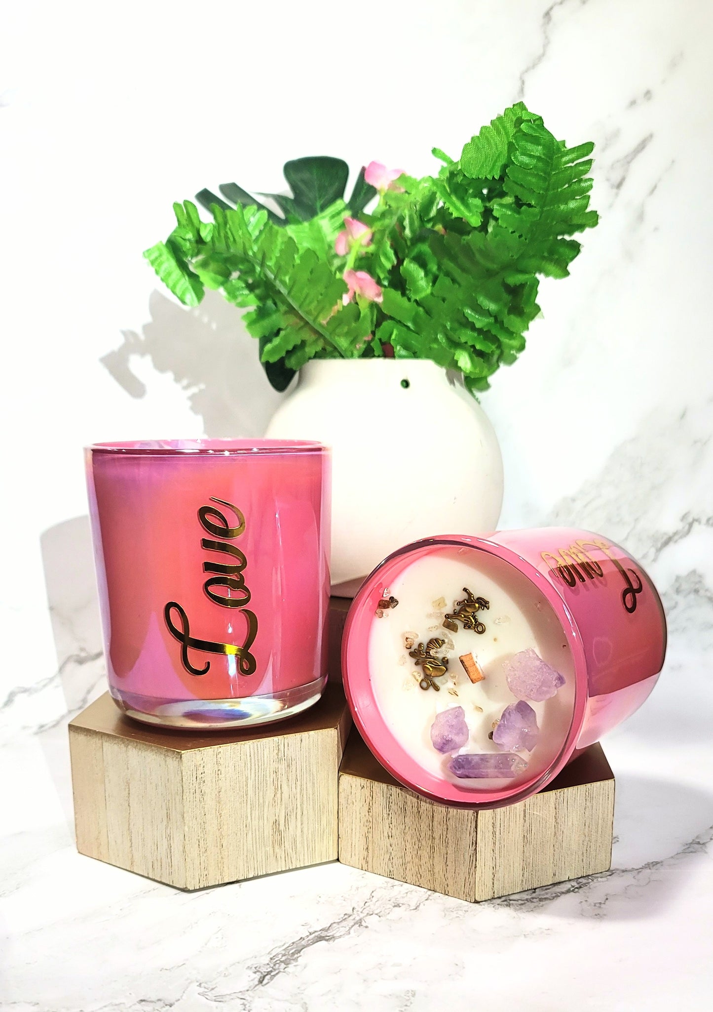 Crystal coconut Soy Candles