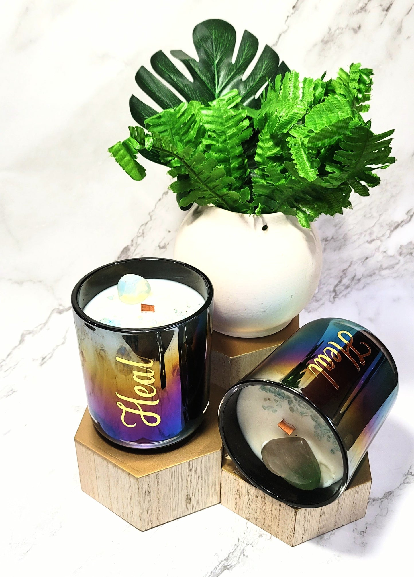 Crystal coconut Soy Candles