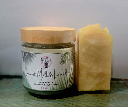 9 oz Body Butter Small Soap Add Soap scent Lemongrass, seamoss and aloe, cucmber and avocado, Tumeric oatmeal